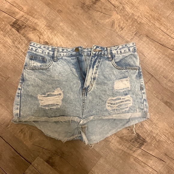 Blue Jean shorts with ropes-medium in teens - Picture 5 of 5